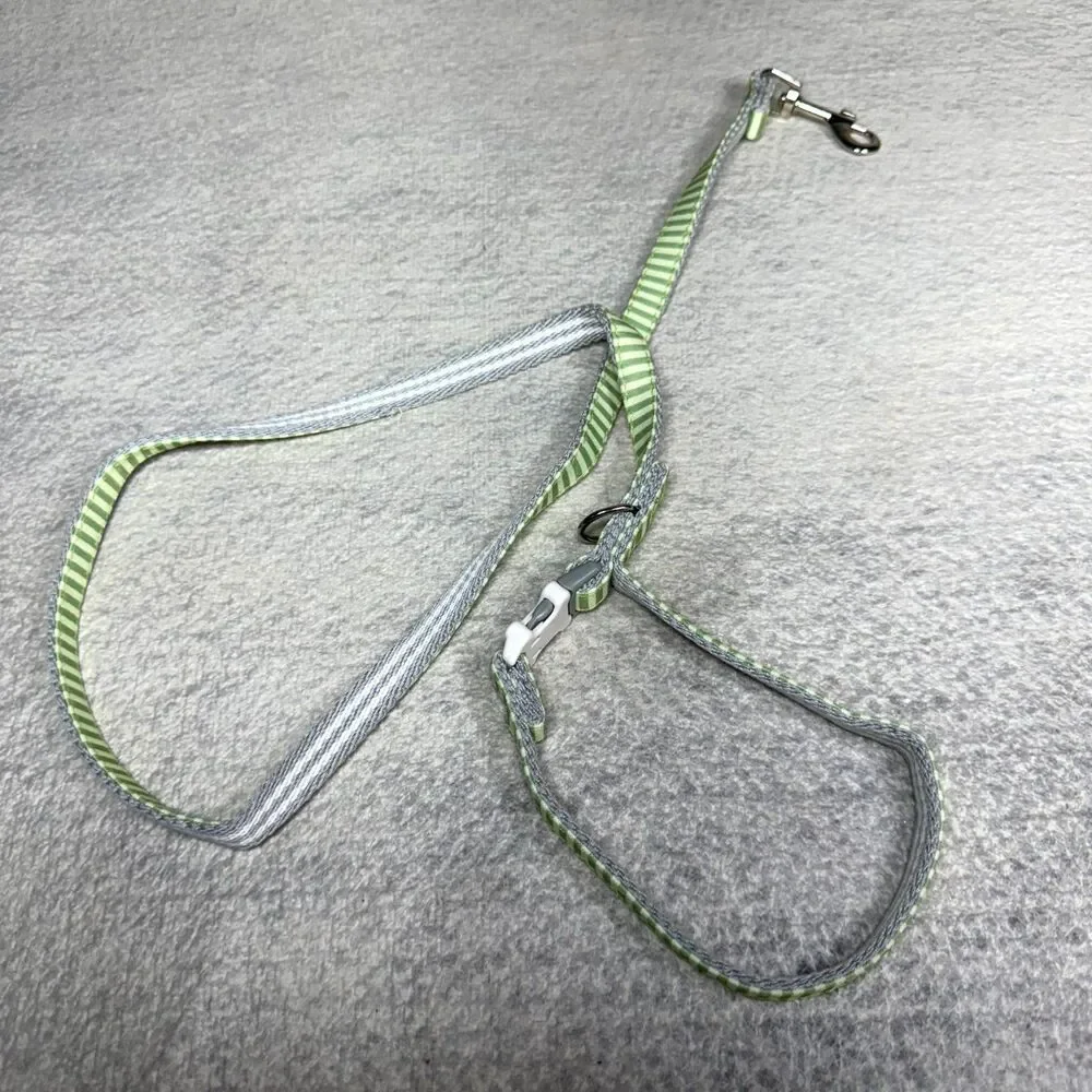 Sydney & Co. Green & Gray Dog Leash Size S